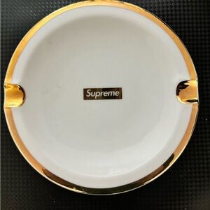 Supreme ashtray gold details